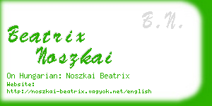 beatrix noszkai business card